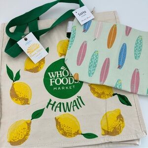 Whole Foods & SoHA HAWAII bag lot